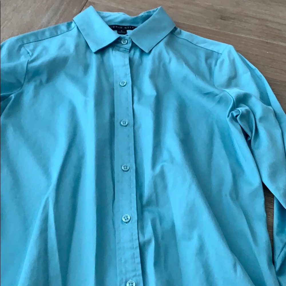 Light blue button down shirt
